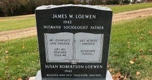 Loewen's grave marker.